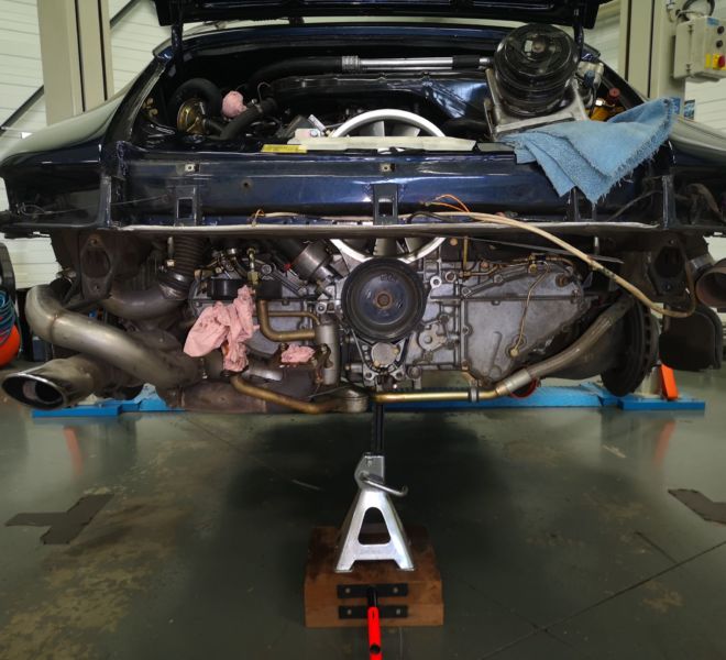 Changement joint spy sur Porsche 964 turbo